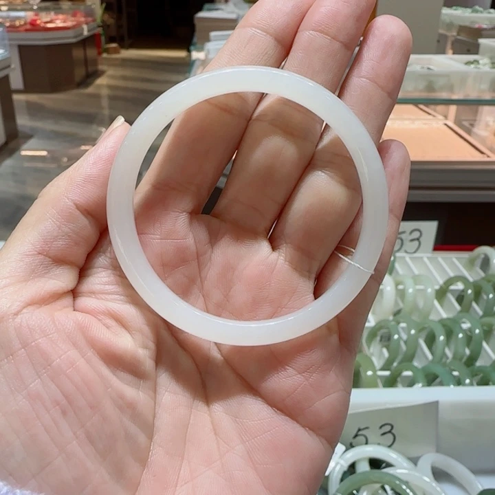 许***咩和田玉未镶嵌手镯01