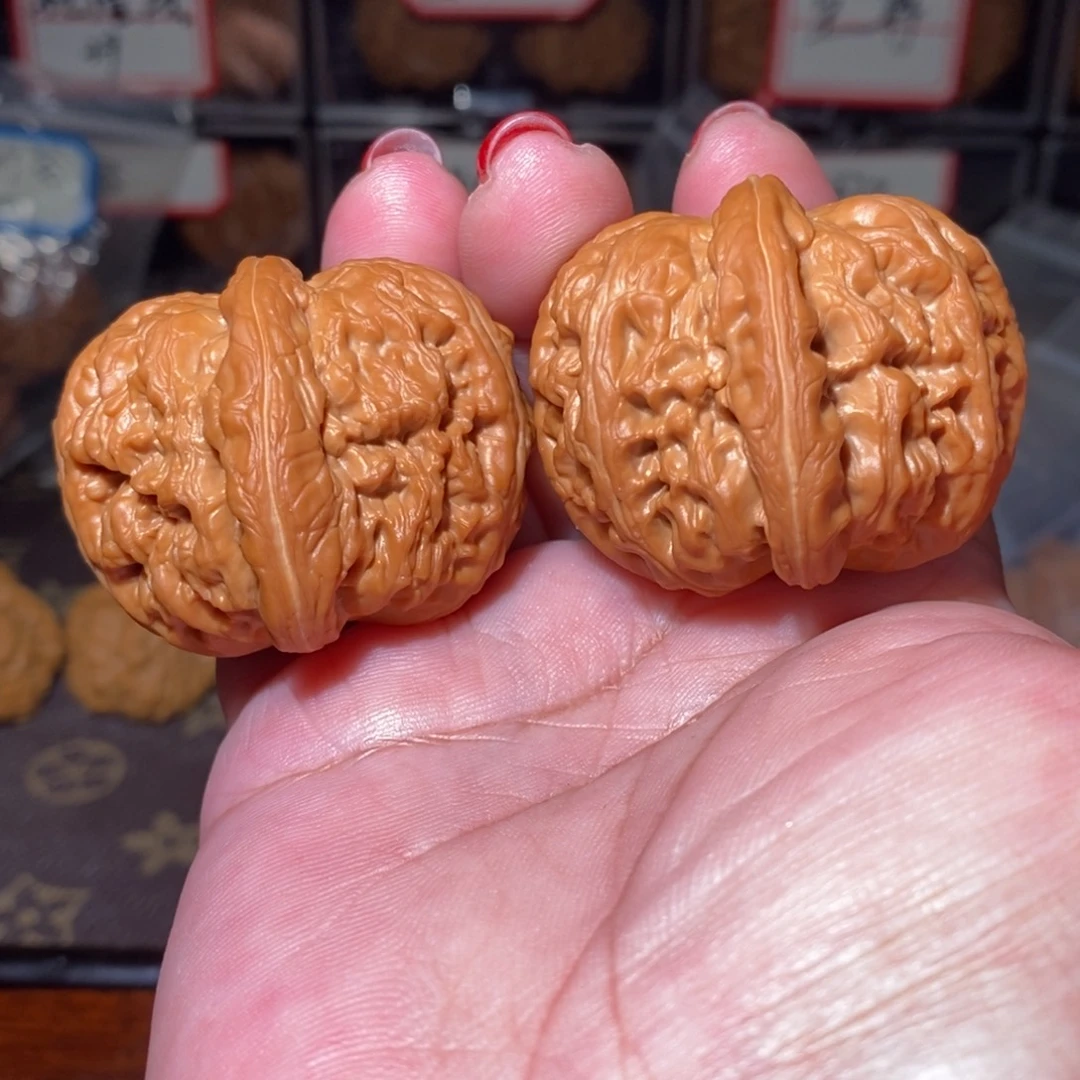 文玩核桃把件43平谷元宝