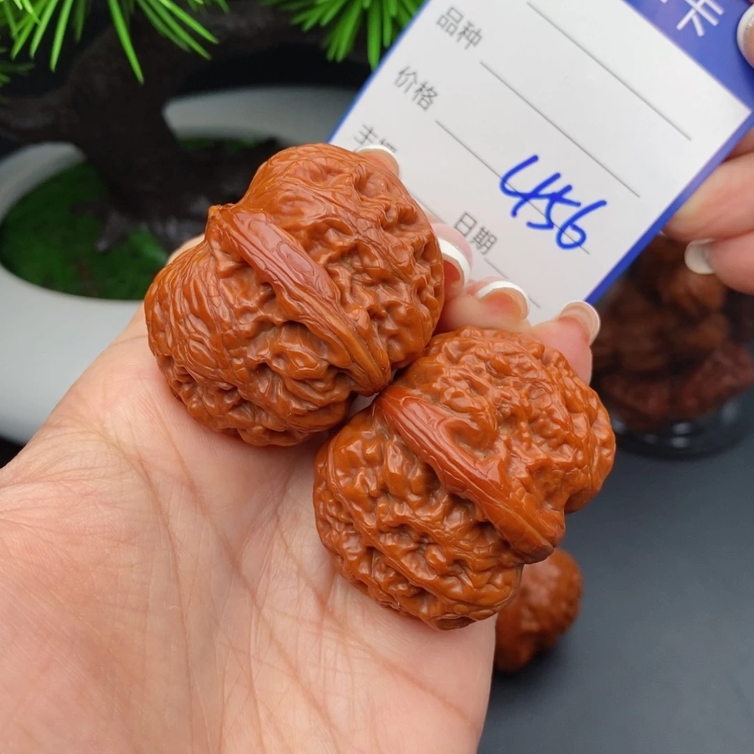 文玩核桃把件43元宝456