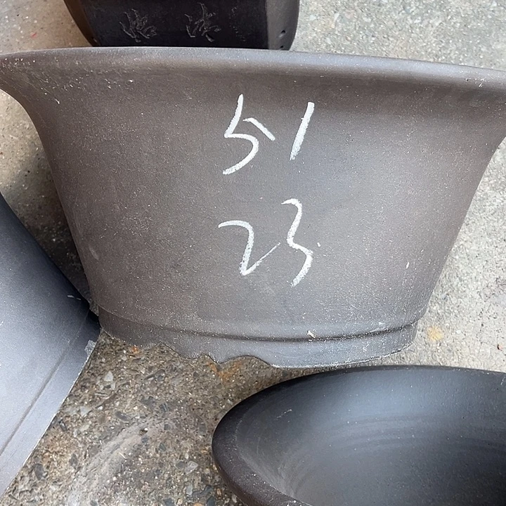 紫泥花盆透气花盆
