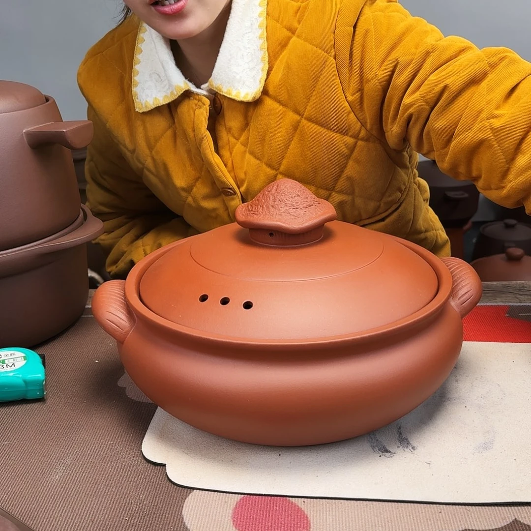 紫砂砂锅5升正品无暇