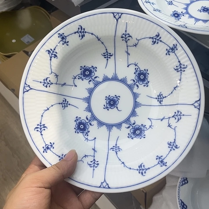 8.寸唐草草帽盘陶瓷的