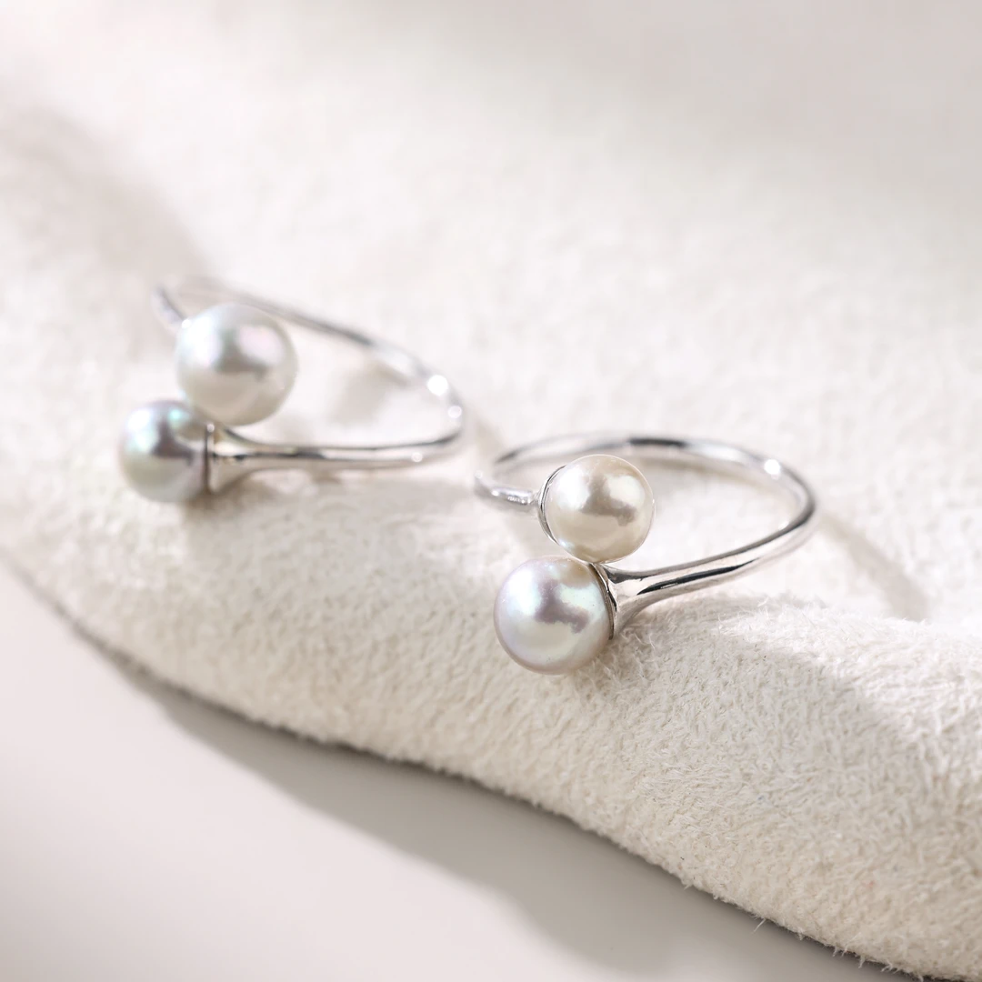 【举石臻选】TA1003-1148-245海水有核珍珠戒指（一件/多样性发）H