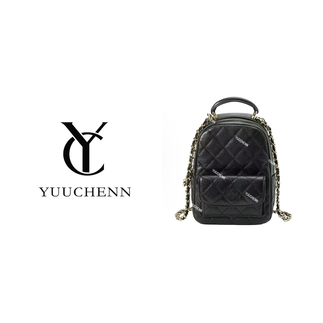 YUUCHENN/香奶奶同款【双肩包】鱼子酱牛皮18cm HH5945