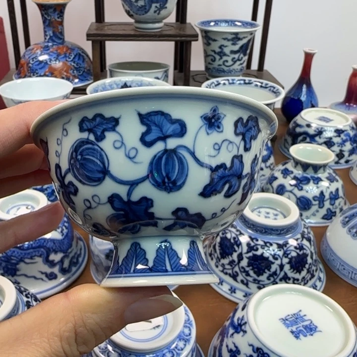 陶摆件景德镇手工艺陶瓷杯1111