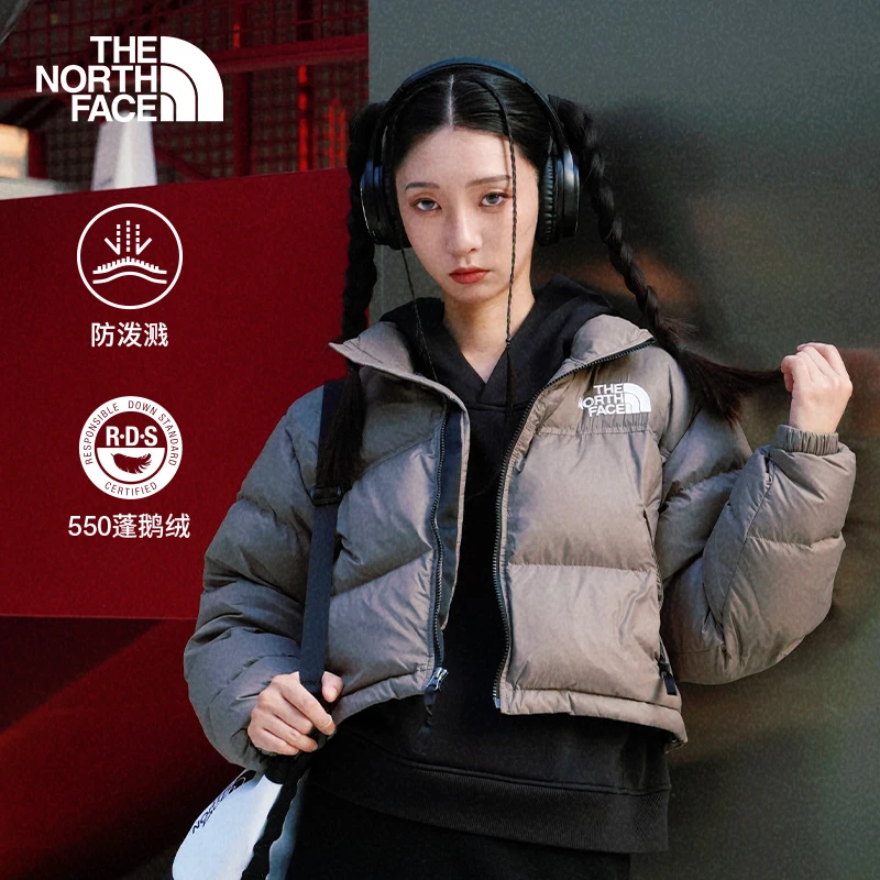 北面经典ICON女Nuptse短款羽绒服鹅绒防泼水TheNorthFace|5GGE