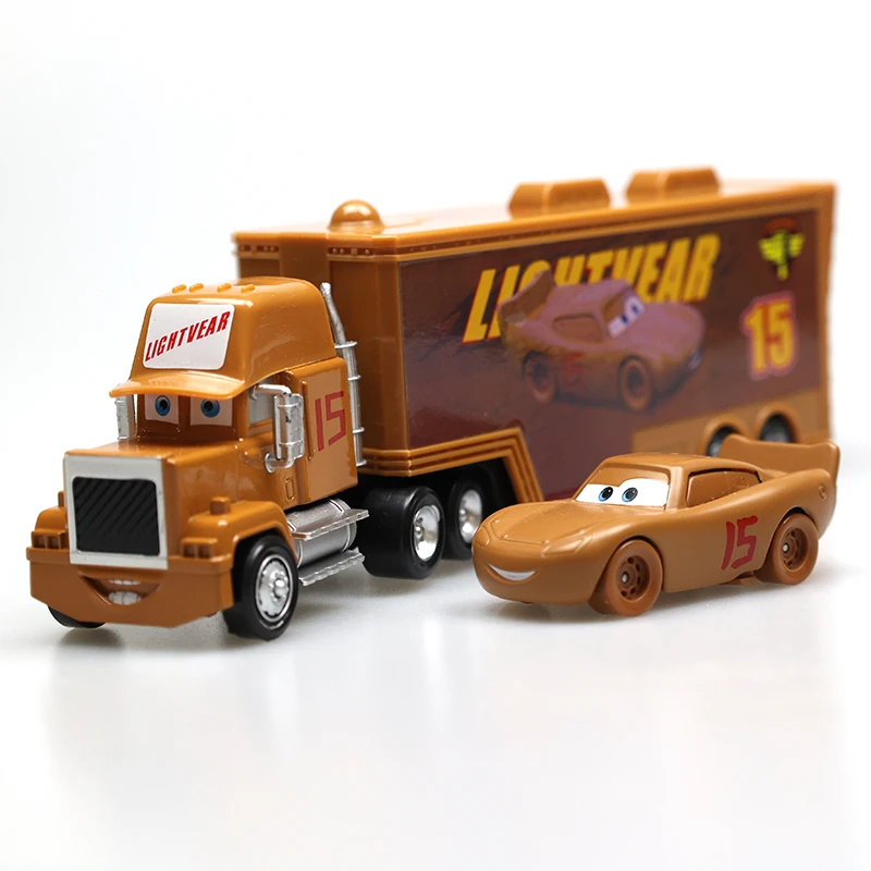 赛车总动员3合金麦大叔货柜车玩具小汽车模型闪电麦昆货柜车套装