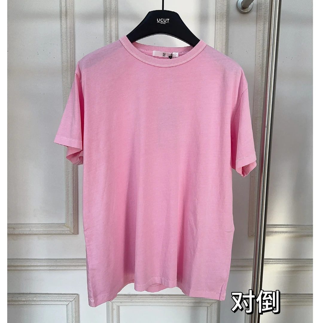 UCUT简刀18242  DUIDAO对倒25新款品牌设计师粉色复古舒适T恤