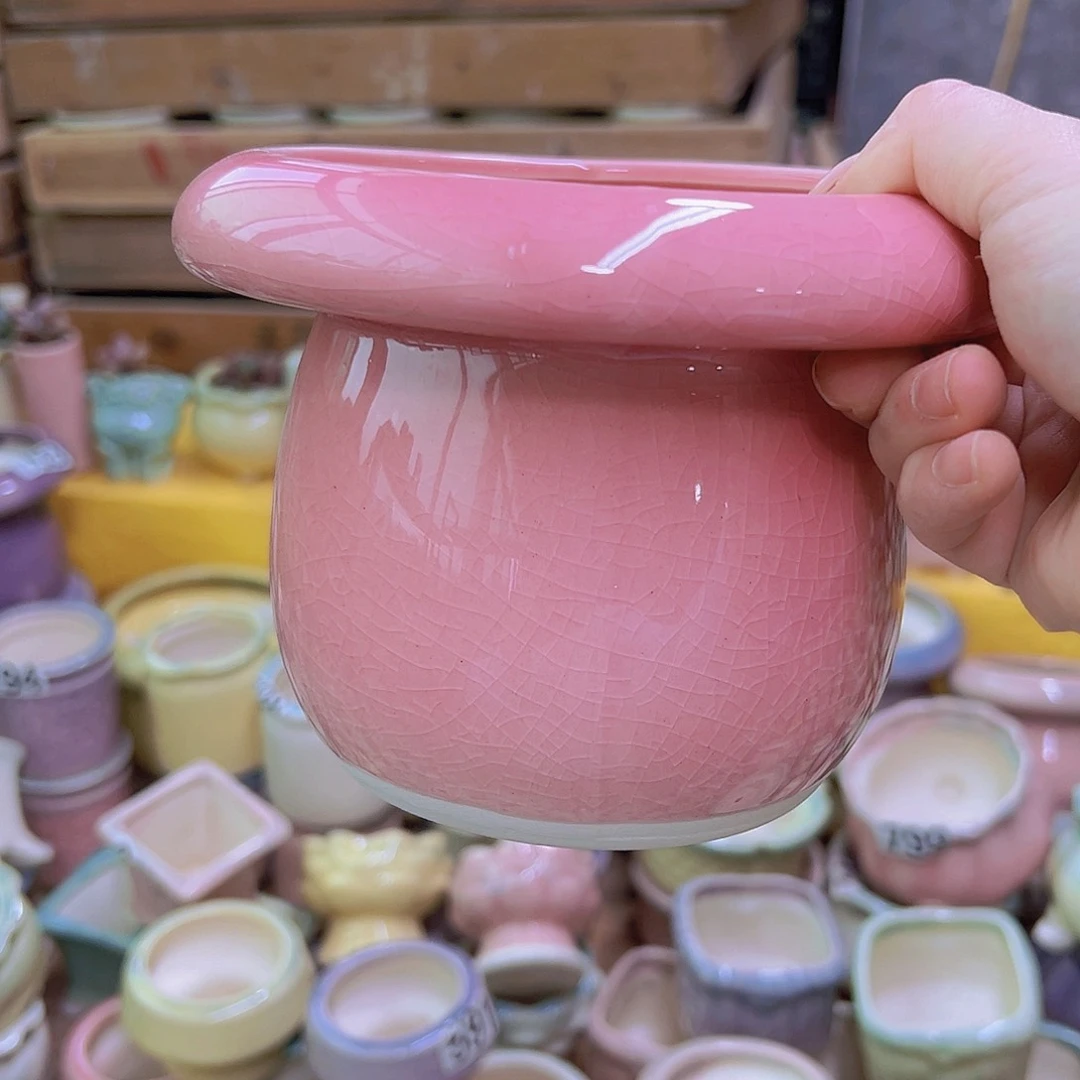 陶瓷花盆当场满12包邮