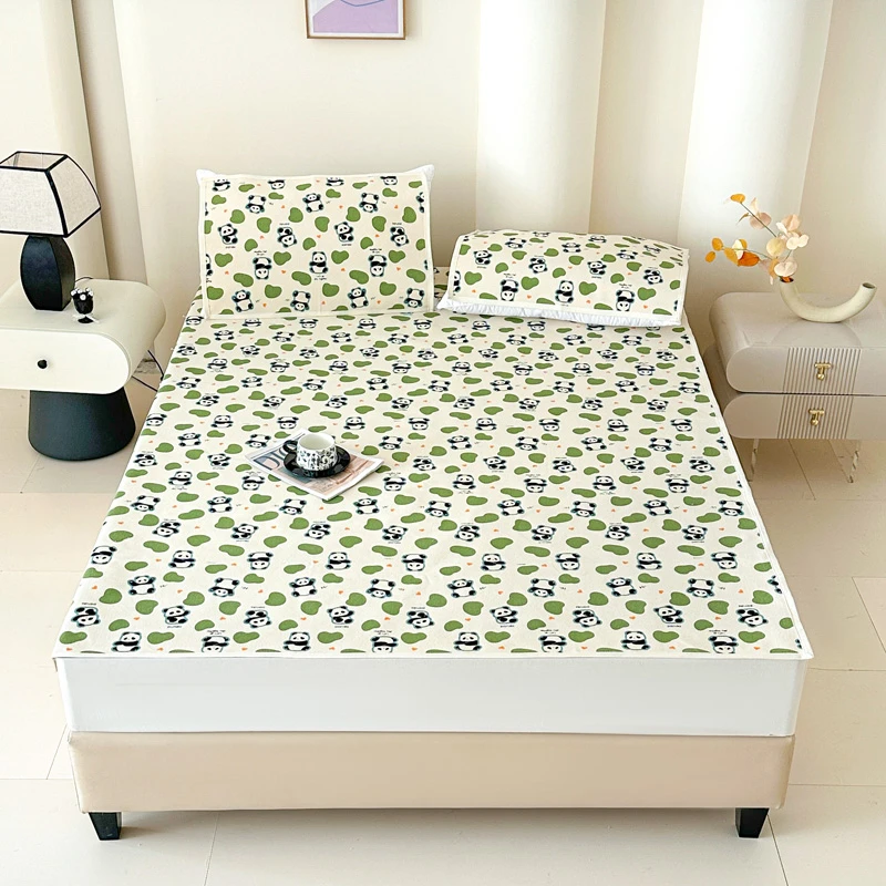 188*210cm津唐【A类精梳棉帆布凉席】熊猫竹梦