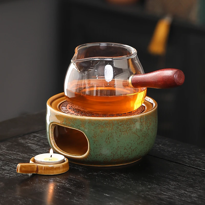 温茶炉小火炉蜡烛煮茶底座保温暖茶器提香器烘茶炉围炉煮茶温茶器