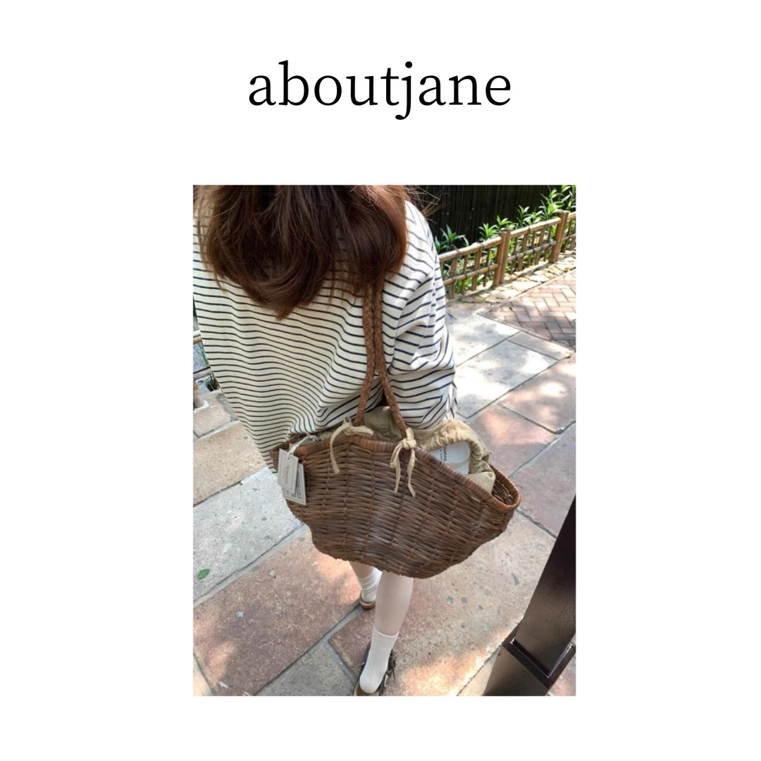 糕糕‘ 早春首尔棉条纹长袖T恤TX014219