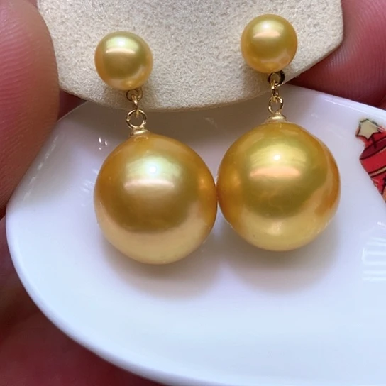 淡水珍珠耳饰银S925镶嵌