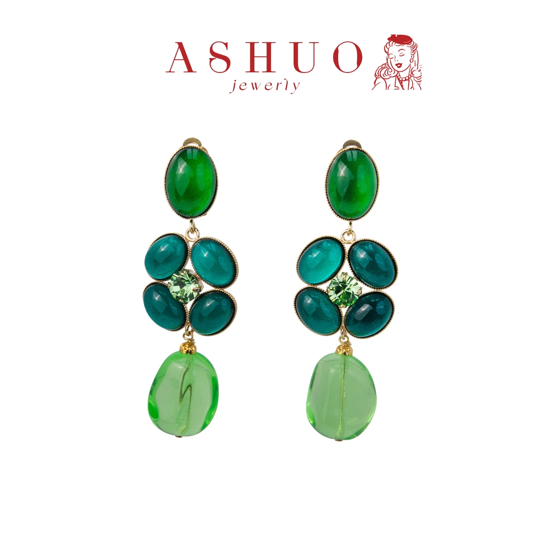 铜合金耳饰 阿烁中古 as10225