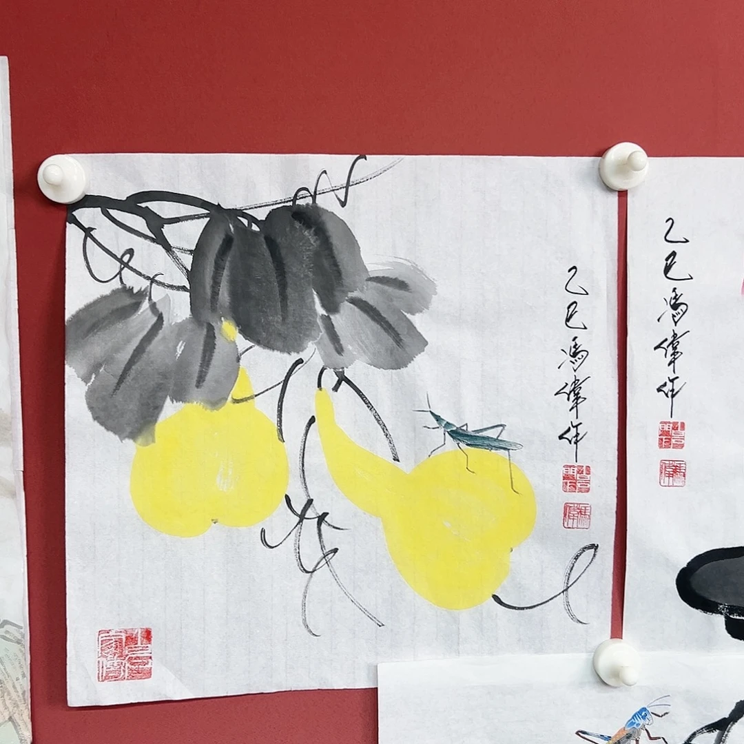 国画冯伟老师亲笔手绘作品慧