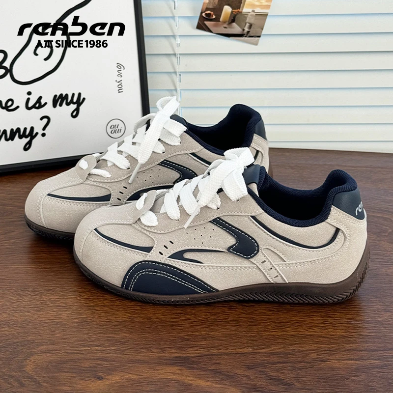 人本官方旗舰店2025休闲鞋运动鞋阿甘鞋ins低帮韩版女鞋女款学生