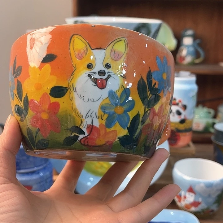 陶景德镇釉下手绘陶瓷