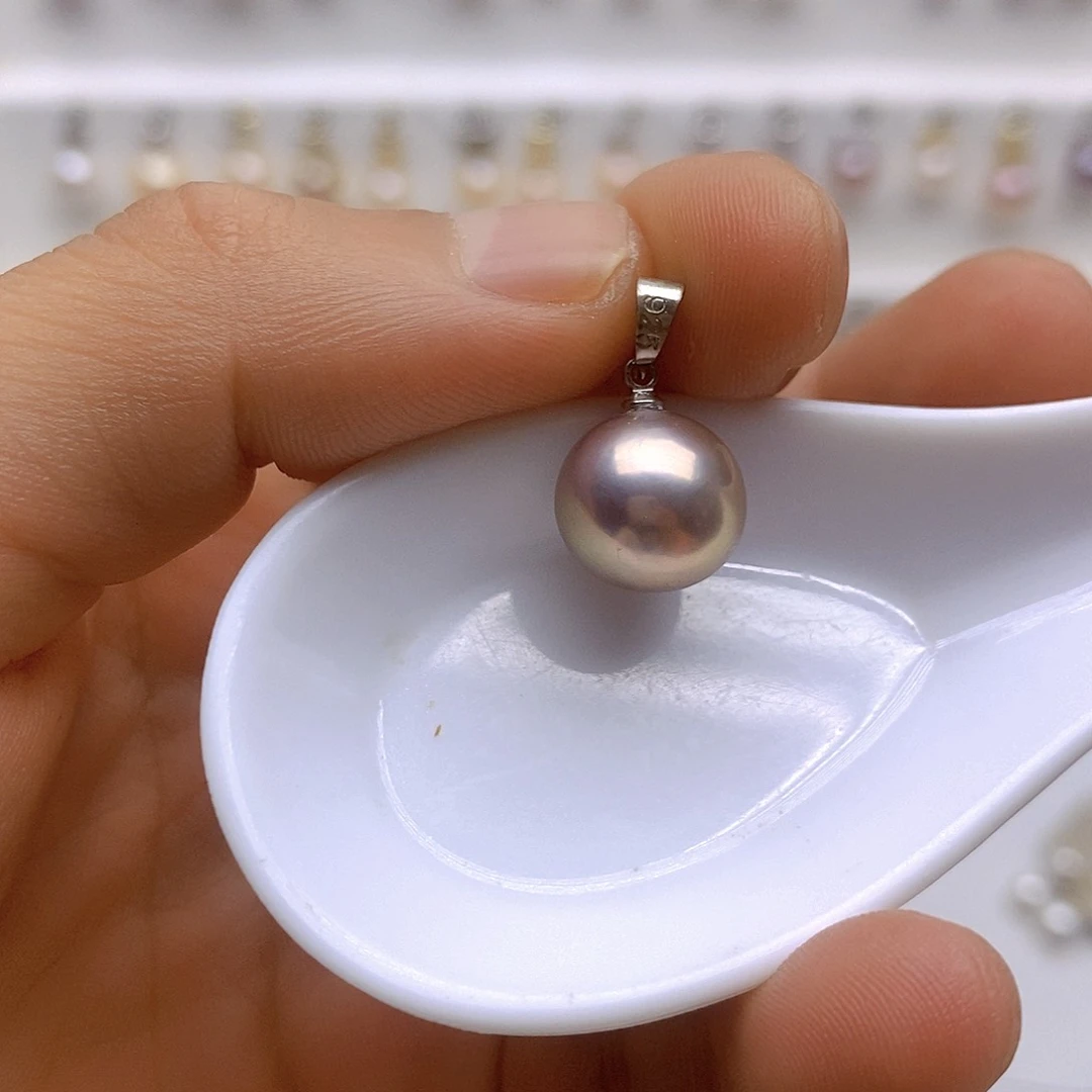 淡水珍珠银S925镶嵌颈饰
