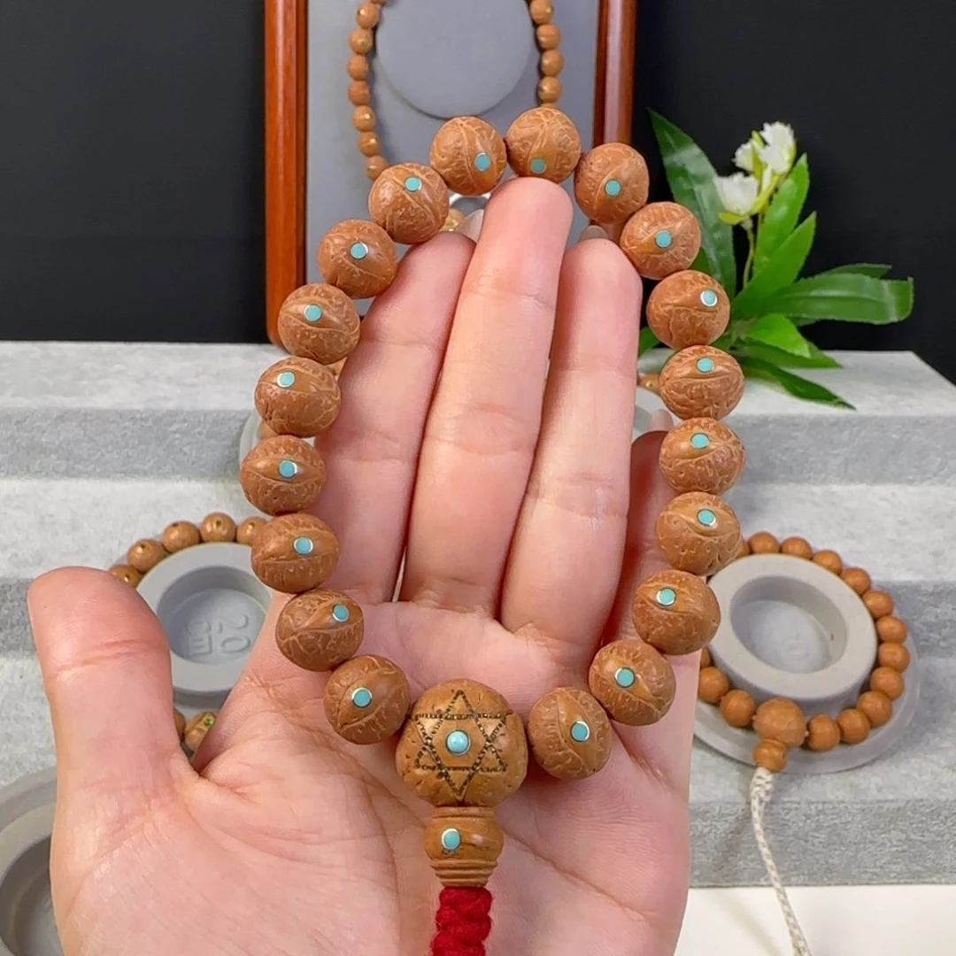 凤眼菩提手串13左右松钉镶嵌手串