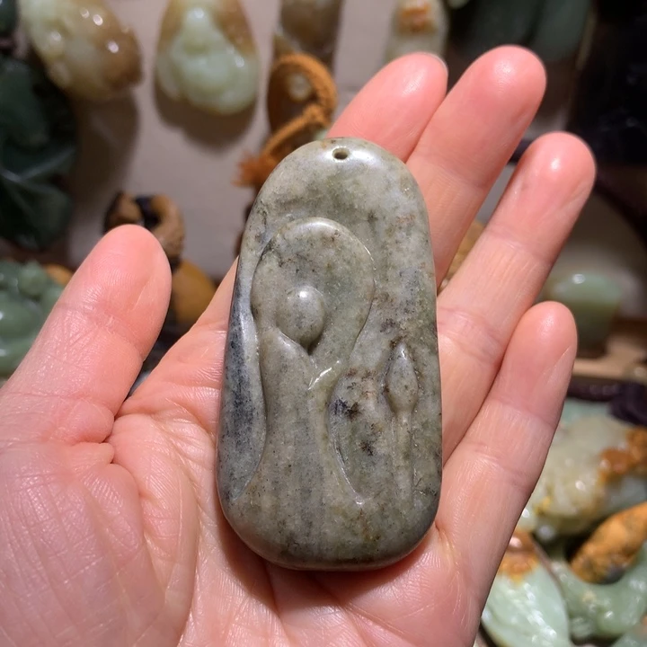 和田玉未镶嵌挂件