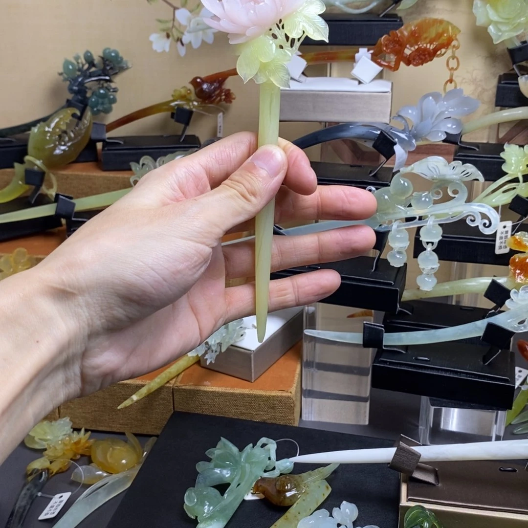 岫玉发簪未镶嵌梦***续