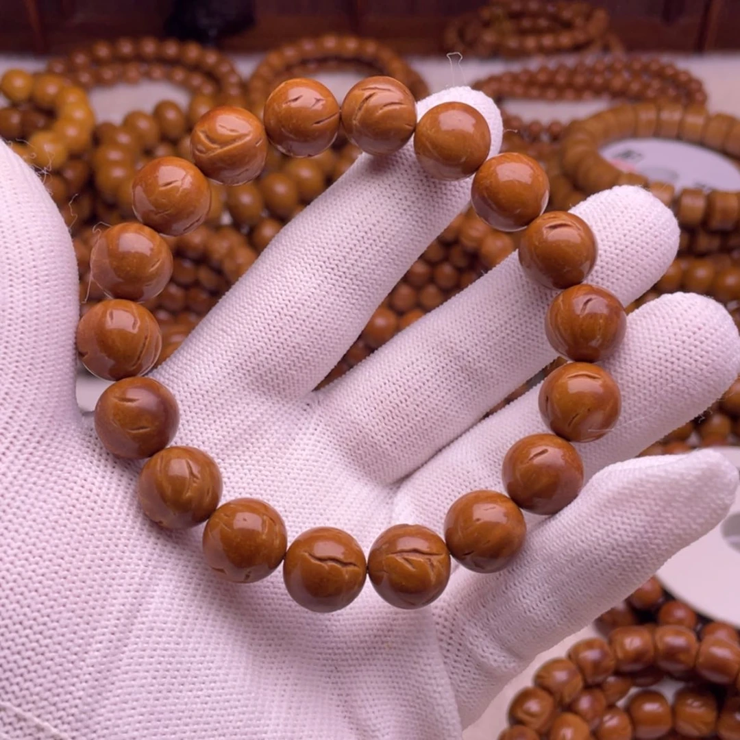 【闪购商品】桃核吊坠12.8龙纹桃核光珠