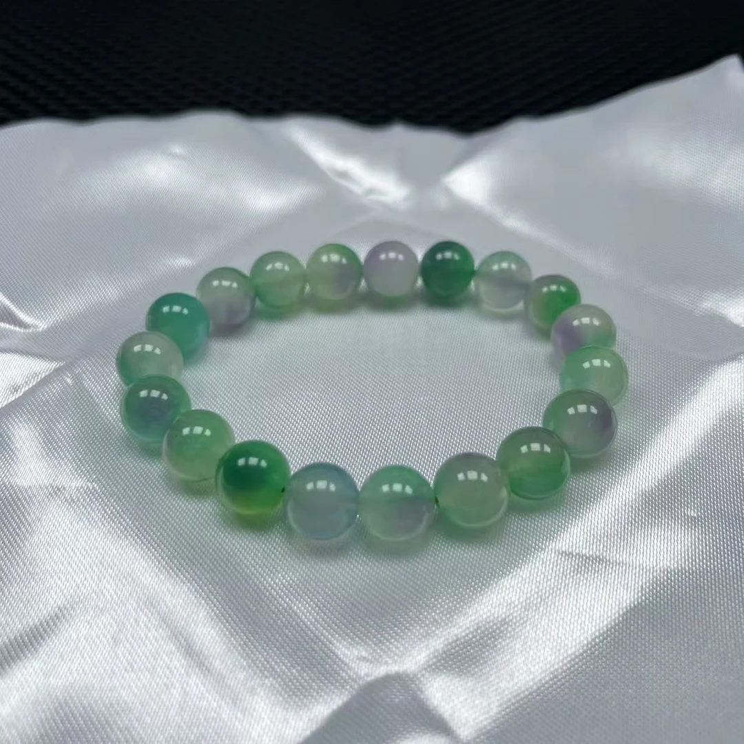 a952精品绿紫卡10mm手串项链