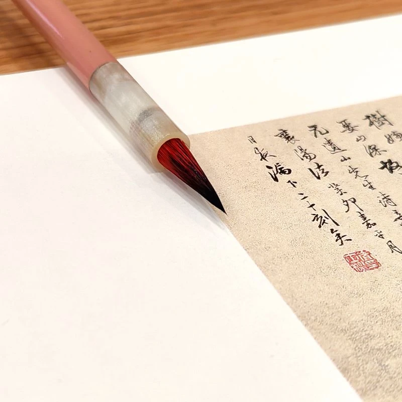 茉莉小红毛紫毫小楷毛笔出锋1.8 各类小楷小字书法临帖抄经描红