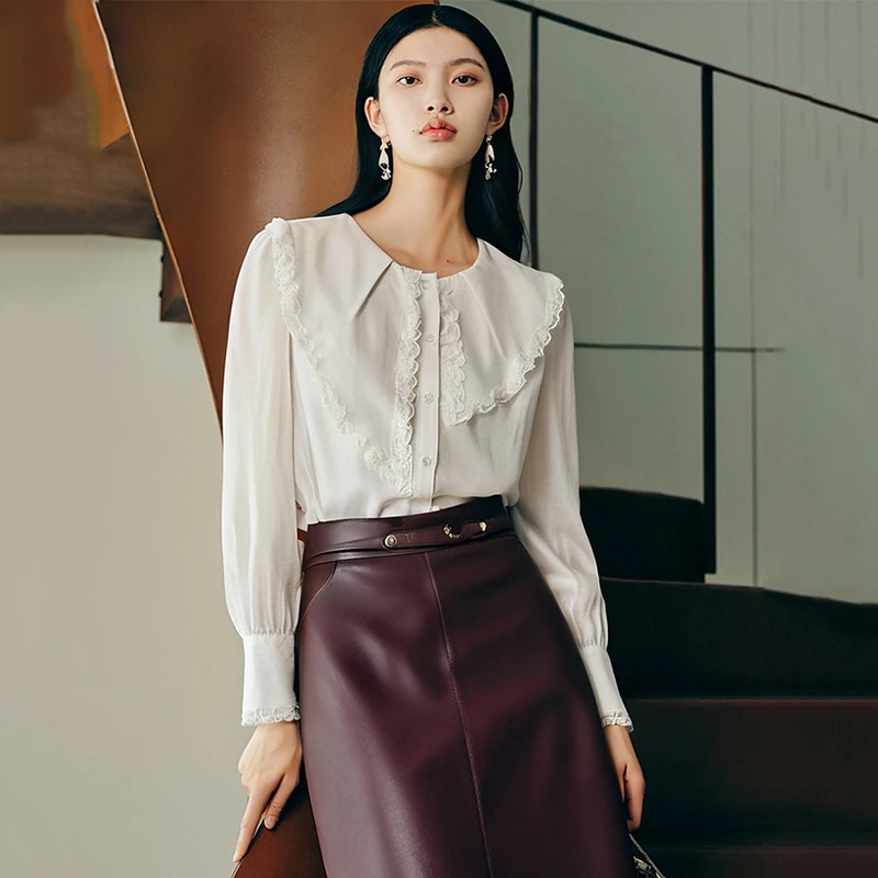 42245【Y帛系列】娃娃领衬衫851316VD135869