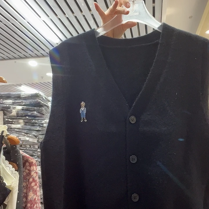 针织马甲黑色90-140斤