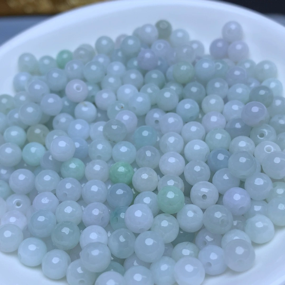 【闪购商品】翡翠手链未镶嵌卡6冰绿白100个