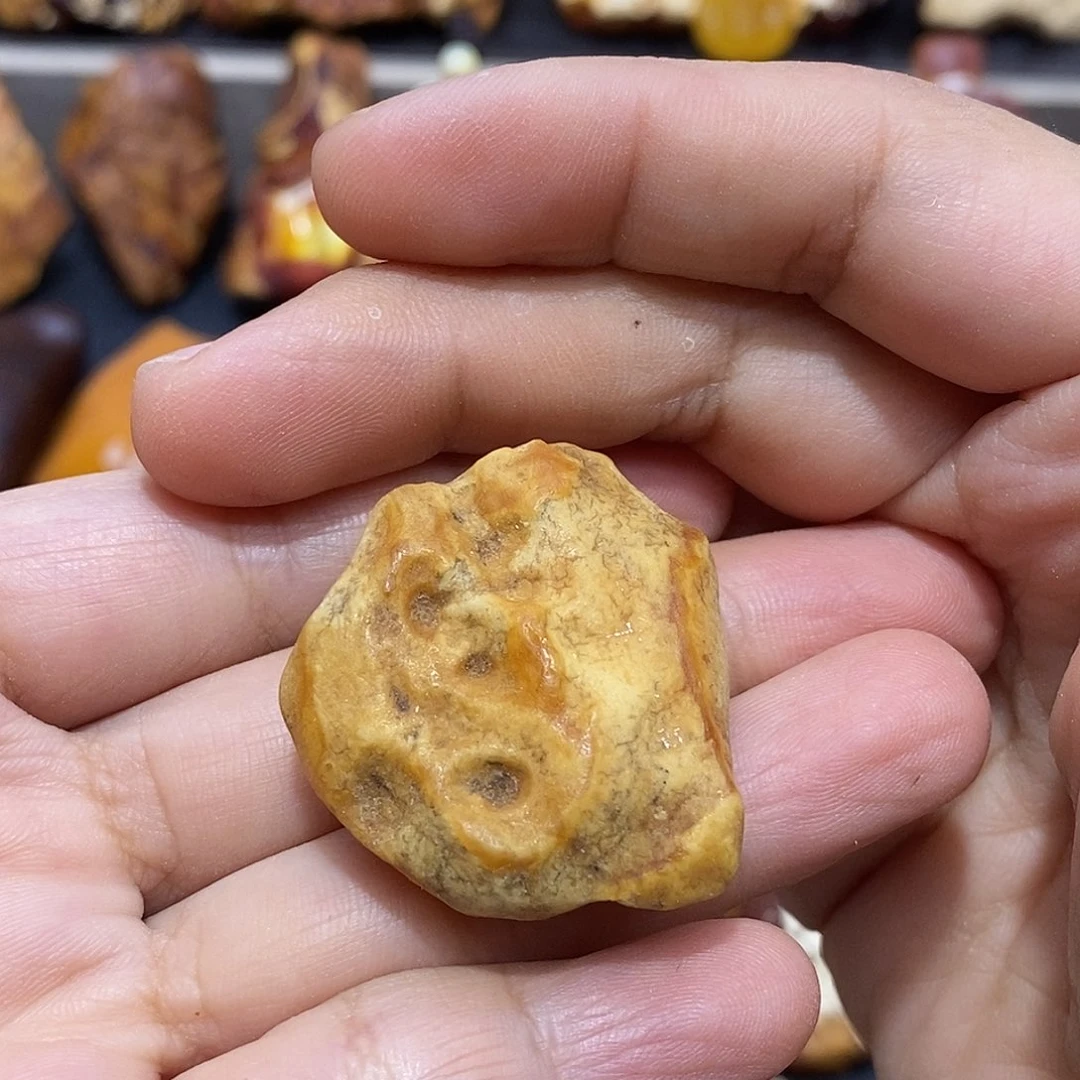 定制琥珀七**弦蜜蜡定制