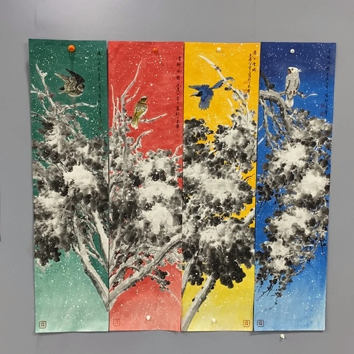 手绘作品等多种形式进行