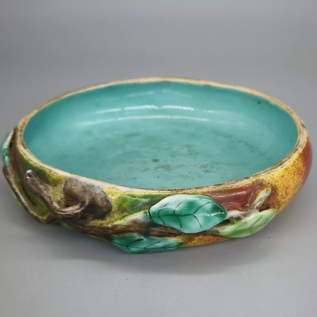 清代 52503088*晚清粉彩桃型洗/瓷器五/江苏省文物总店/