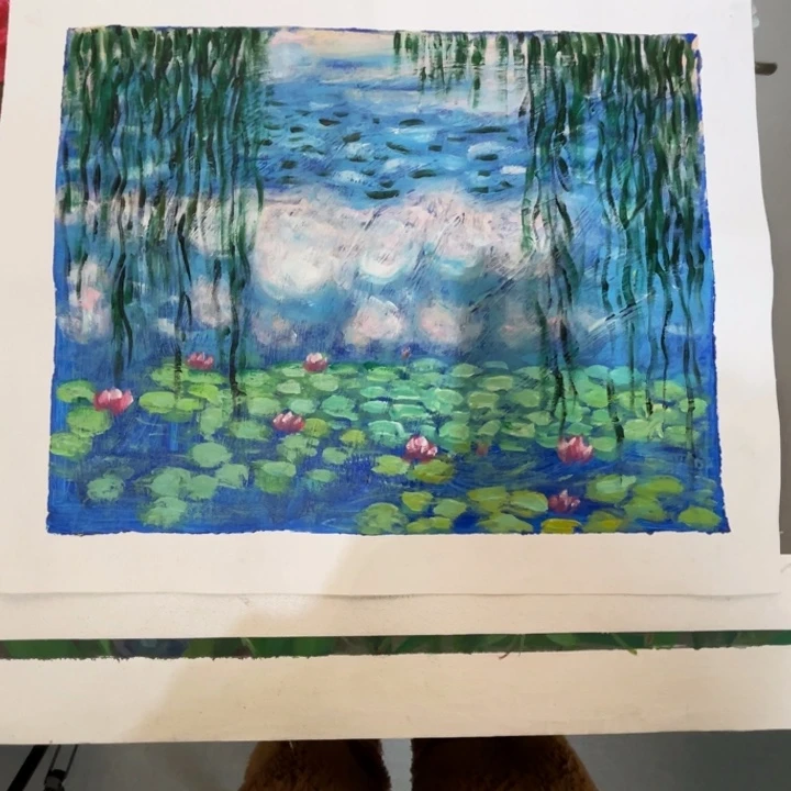 油画小*兔油画作品欣赏30.40画芯