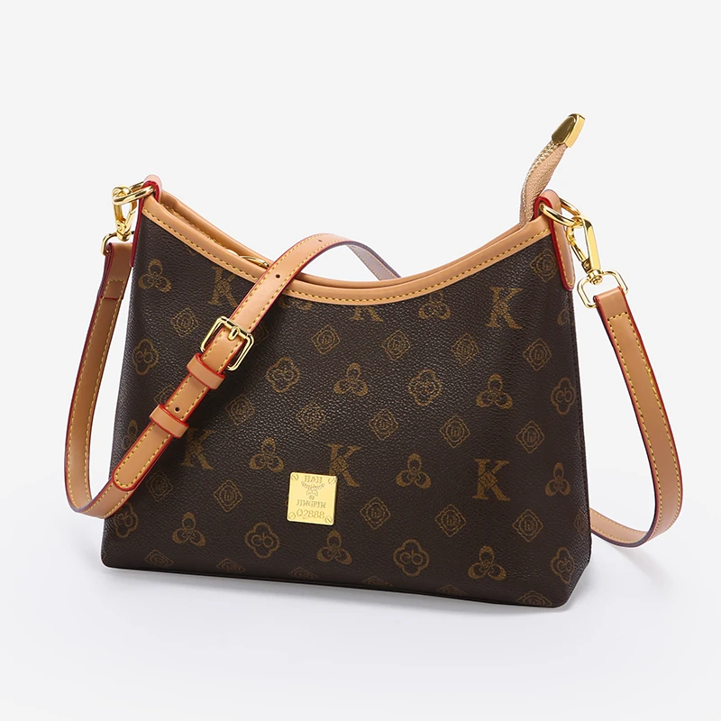 通勤单肩印花腋下简约风简约单肩包斜跨包