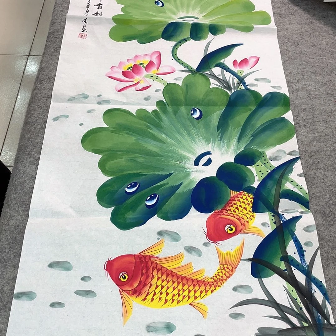 国画纯手绘山水花鸟