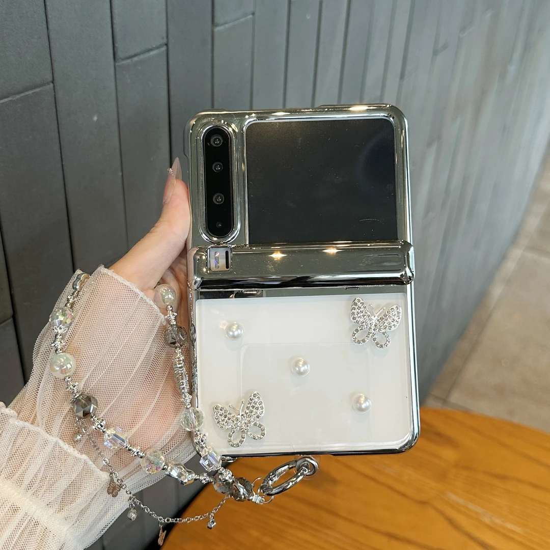 适用华为purax典藏版折叠屏手机壳膜一体轻奢珍珠蝴蝶透明保护套