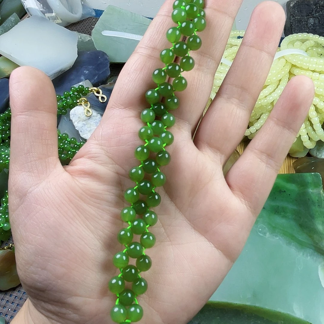 和田玉未镶嵌颈饰小*