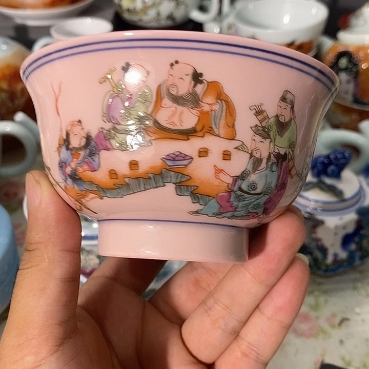 摆件景德镇陶瓷主人杯13444