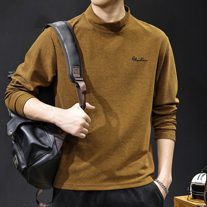 MR.MUDI/穆迪先生日系复古简约长袖t恤男2025新款春秋款潮牌宽松