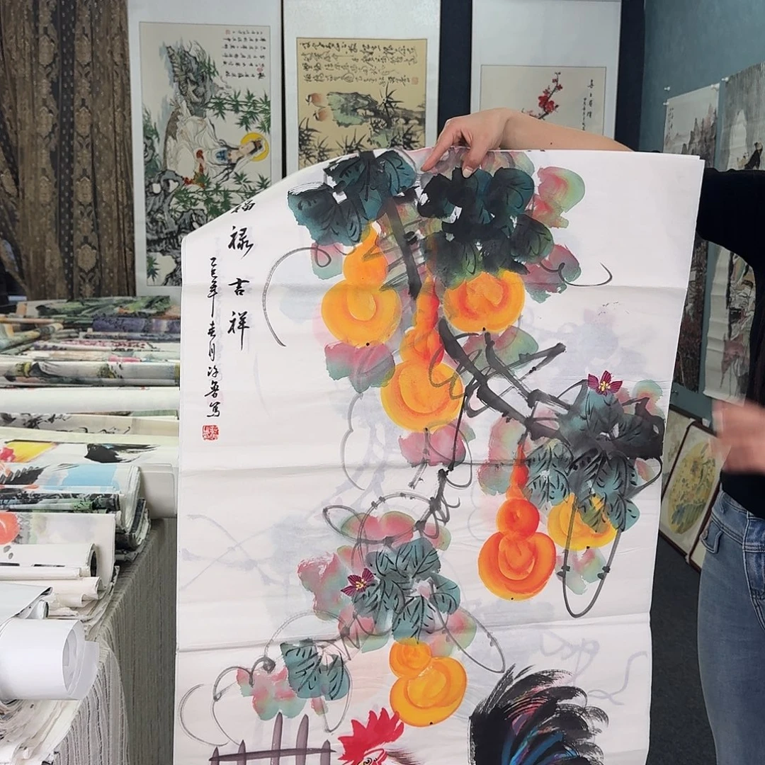 纯手绘国画作品作品