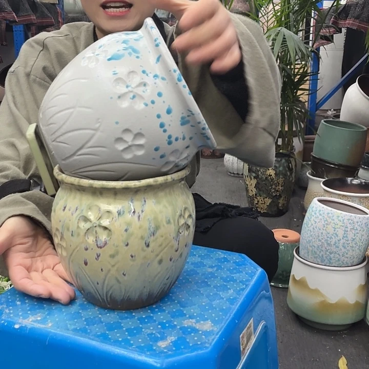 15×15 -粗陶花盆有孔买买买