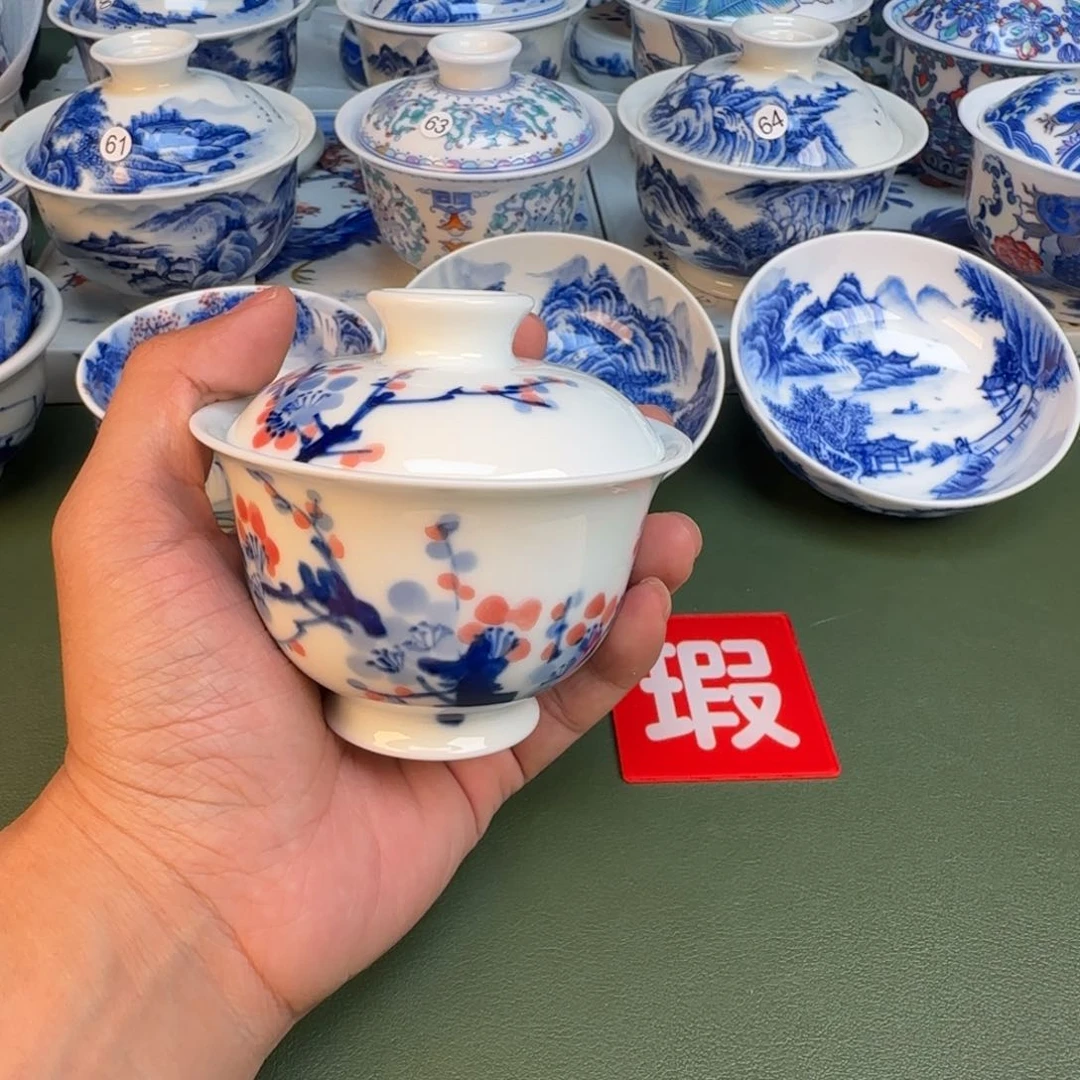 纯手工纯手绘茶具瑕疵卡片7