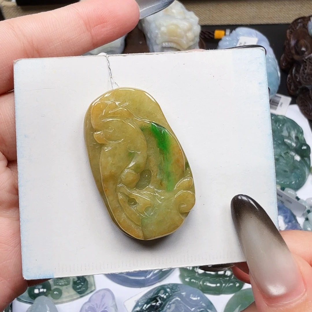 翡翠未镶嵌挂件翡翠