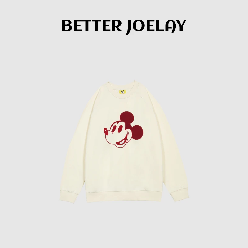 BETTERJOELAY-【米奇开心果】时尚圆领套头可爱卫衣休闲百搭KH1603