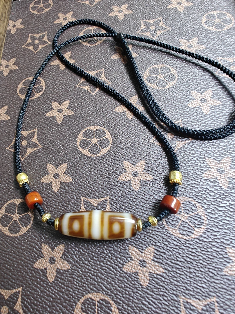 咖色地门四锁骨链一套对孔36.2直径12.2/11.7