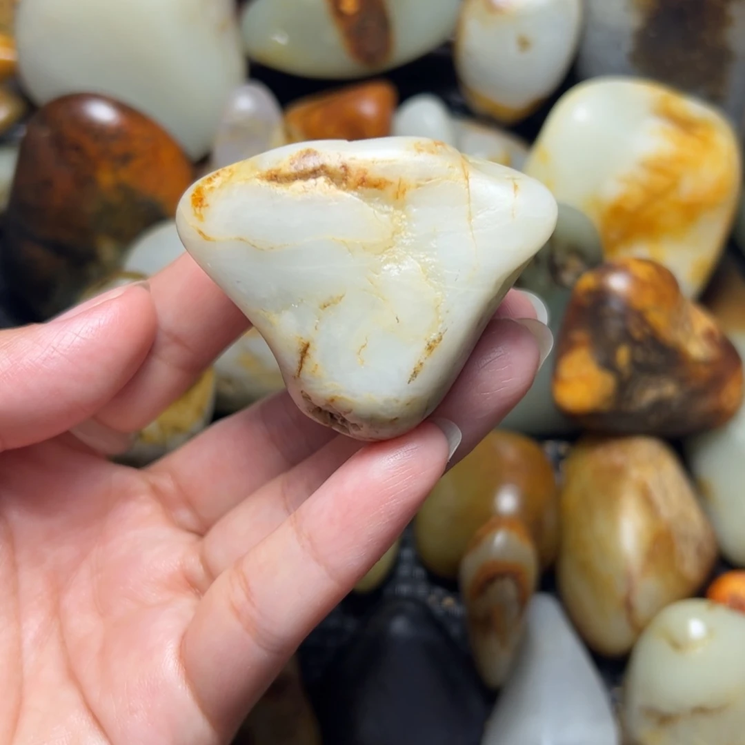 和田玉未镶嵌挂件20