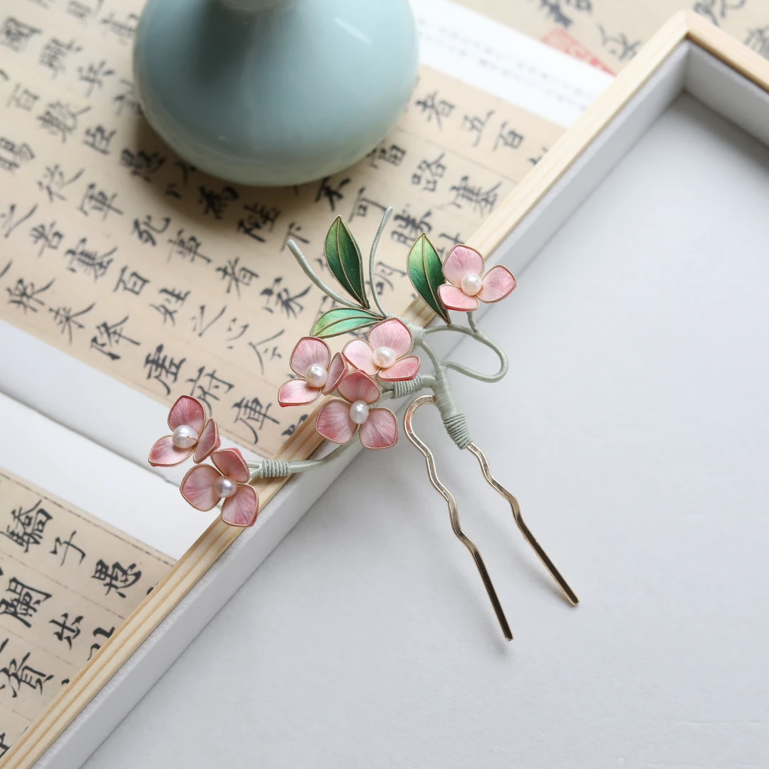 非遗绒花（H009）掐丝三角梅