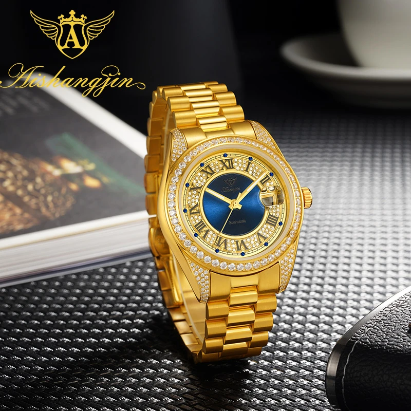 专柜直发【聚宝盆】（带钢印） 全自动机械腕表8517G春